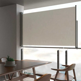 Side Awning Cream screen, Grey stand