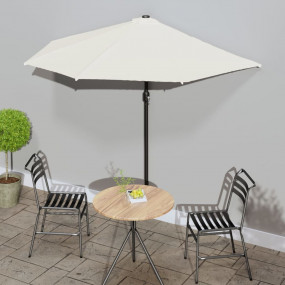 Garden Parasol Sand Polyester fabric, Aluminum pole, St...