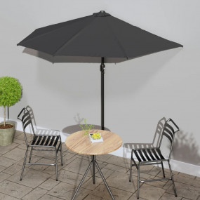 Patio Umbrella Anthracite Polyester, Aluminum, Steel 10...