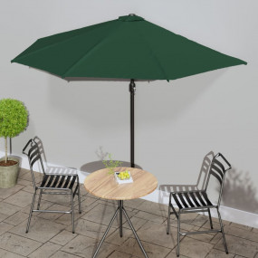 Garden Parasol Green Polyester fabric and aluminum fram...