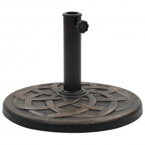 Parasol Base Bronze Polyresin Medium Heavy Duty Round S...