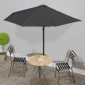 Garden Parasol Anthracite Polyester Fabric 118.1 x 61.0...