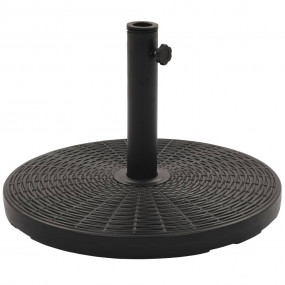 Umbrella Holder Black Concrete, Plastic 55.1 lb weight ...