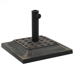 Parasol Base Bronze Polyresin 26.5 lbs Decorative Inlay...