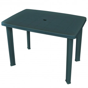Outdoor Table Green Plastic Medium Lightweight Outdoor ...