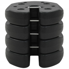 Gazebo Weight Plate Black Concrete with plastic cover S...