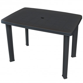 Outdoor Table Anthracite Plastic Standard Lightweight