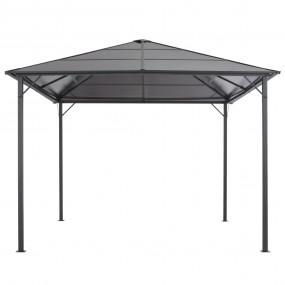 Gazebo Anthracite Aluminum and Steel Large UV-resistant...