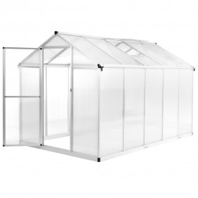 Greenhouse Clear Aluminum 118.9 x 74.8 x 76.8 in