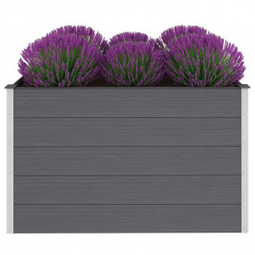 Garden Raised Bed Grey Wood-plastic composite 59.1 x 39...
