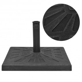Umbrella Base Black Resin, Steel Medium Heavy Weight En...