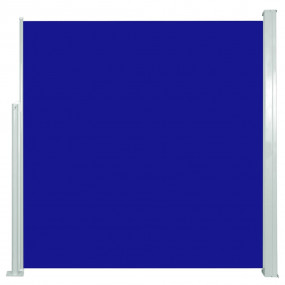 Side Awning Blue Steel frame, 100% polyester fabric wit...