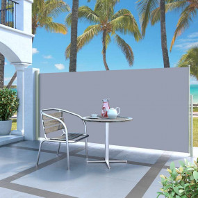 Side Awning Green grey 100% Polyester fabric, Steel fra...