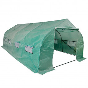 Polytunnel Greenhouse Green Tough Steel, Polyethylene L...