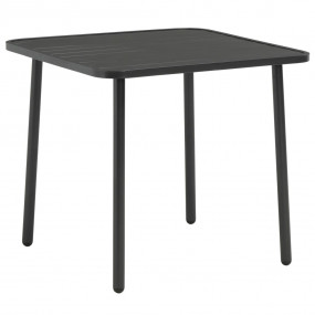 Outdoor Table Dark Grey E-coated and Powder-Coated Stee...