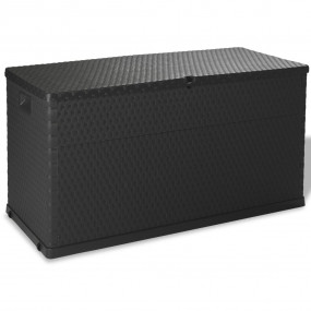 Storage Box Anthracite Polypropylene Large Garden Stora...