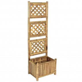 Garden Raised Bed Natural Bamboo Bamboo Medium Planters