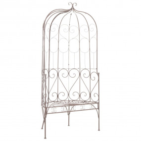 Garden Bench Antique Brown Wrought iron 37.4 in Tough