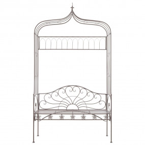 Garden Bench Antique brown Wrought iron Standard size f...