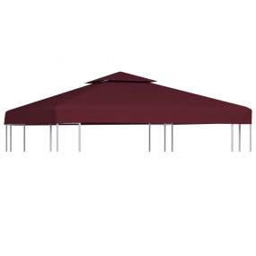 Gazebo Top Cover Burgundy Polyester with PVC coating 10...