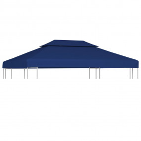Gazebo Top Cover Blue Polyester with PVC coating 13.1 x...