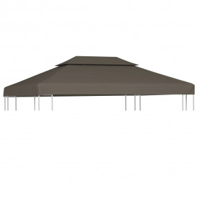 Gazebo Top Cover Taupe Polyester with PVC coating 13.1 ...