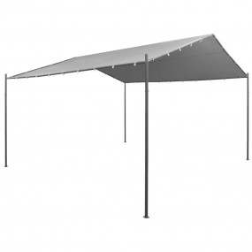 Gazebo Anthracite Polyester fabric with PA coating, Ste...