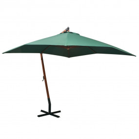 Garden Parasol Green Polyester fabric Large Adjustable ...
