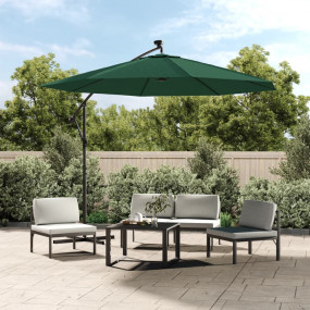 Hanging Parasol Green Polyester fabric, Metal 118.1 in ...