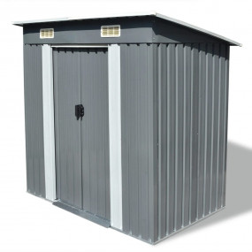 Garden Shed Grey Galvanized steel 74.8 x 48.8 x 71.3 in