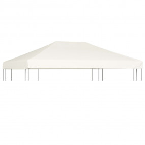 Gazebo Top Cover Cream White Polyester with PVC coating