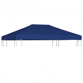 Gazebo Top Cover Blue Polyester with PVC coating 13.1 x...