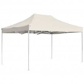 Party Tent Cream Aluminum alloy 14.8 x 9.8 ft Foldable