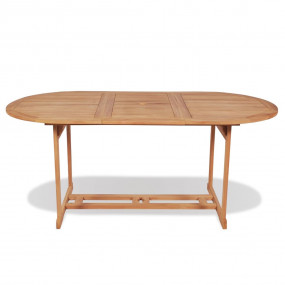 Dining Table Teak Solid Teak Wood 70.9 in x 35.4 in x 2...