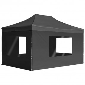 Party Tent Anthracite Aluminum alloy, Oxford fabric wit...