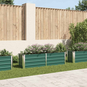 Raised Bed Green Galvanized steel 63.0 x 15.7 x 17.7 in...