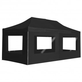 Party Tent Anthracite 310 g/m Oxford fabric with PVC co...