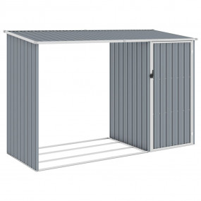 Garden Shed Grey Galvanized Steel Large Expandable Gard...