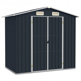 Garden Shed Anthracite Galvanized Steel Medium Garden S...
