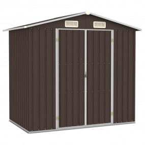 Garden Shed Brown Galvanized steel Large Garden Shed