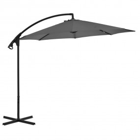 Cantilever Garden Parasol Anthracite Polyester, Steel