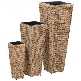 Raised Bed Brown Water hyacinth and steel frame Multipl...