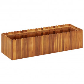 Raised Bed Natural wood color Solid acacia wood Large P...
