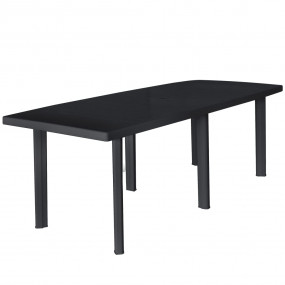 Garden Table Anthracite Plastic 85 x 35.4 x 28.3 in Lig...