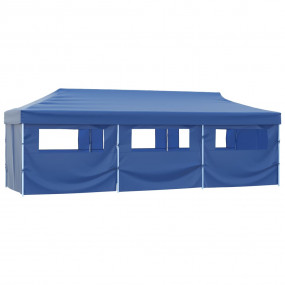 Party Tent Blue 600D oxford with PVC coating, powder-co...