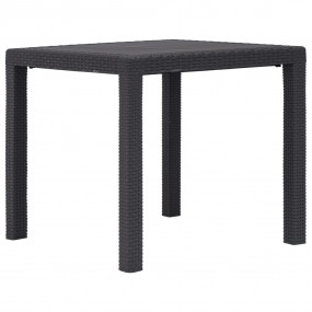 Garden Table Brown Plastic Lightweight Garden Table Squ...