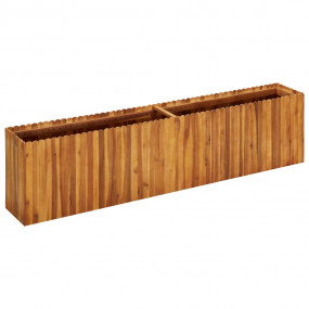 Raised Bed Natural wood color Solid acacia wood Large P...
