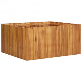 Raised Bed Natural Wood Color Solid Acacia Wood