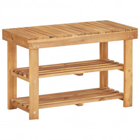 Shoe Rack Natural wood Solid acacia wood Compact Shoe R...