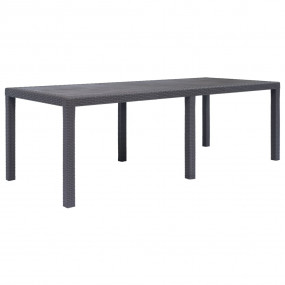 Garden Table Brown Plastic Large Durable Garden Table